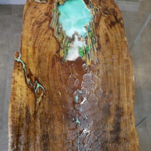 Log Teak Wood - Lagoon