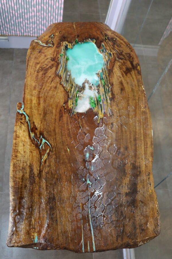 Log Teak Wood - Lagoon