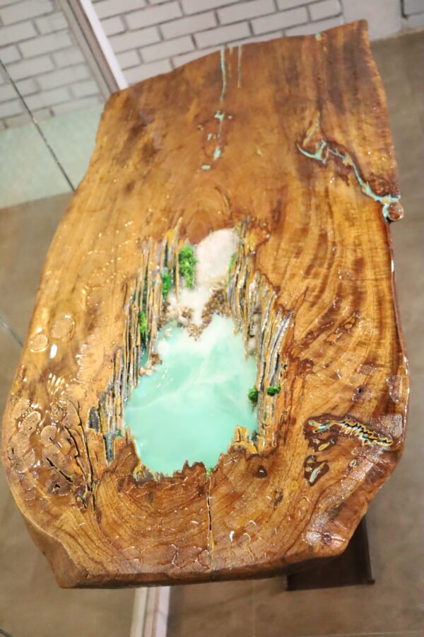 Log Teak Wood - Lagoon - Image 2