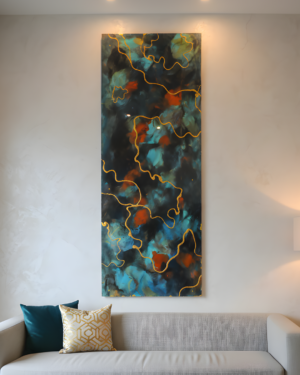 Ocean Veins – Luxury Epoxy Resin Wall Panel