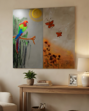 Paradise Flight – Epoxy Resin Wall Panel